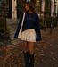 ICONIC STAR Longsleeve Shirt (Navy/Neon Pink)