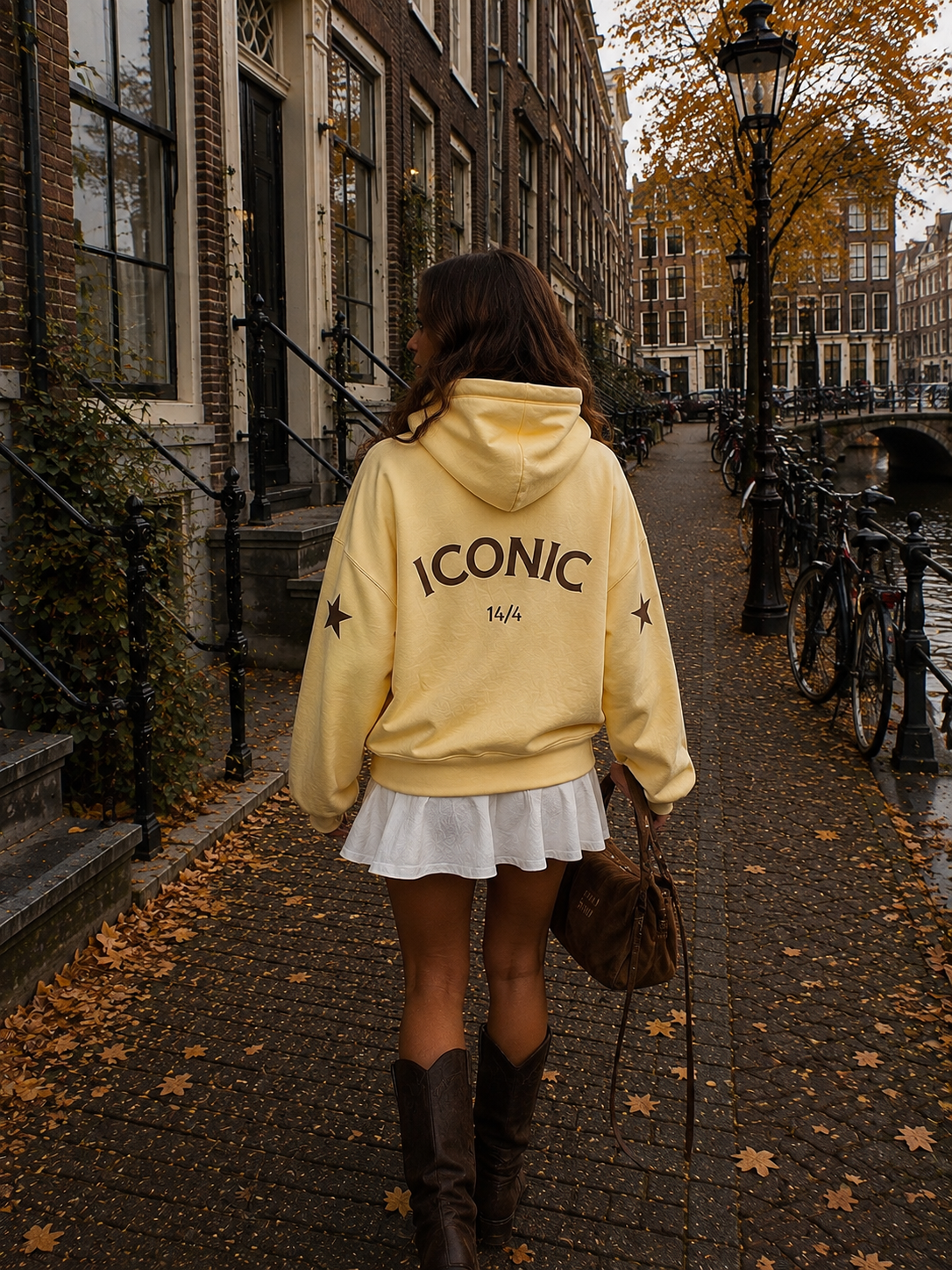 ICONIC STAR Hoodie (Yellow/Brown)