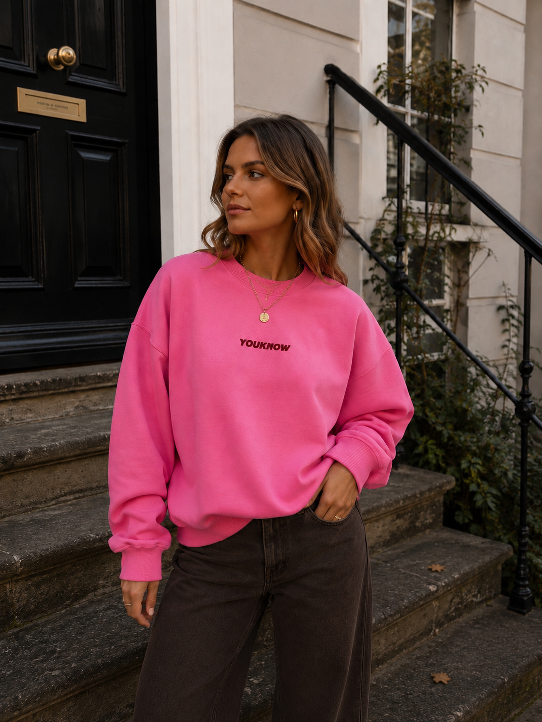 YOUKNOW Sweater (Berry Pink/Bordeau)