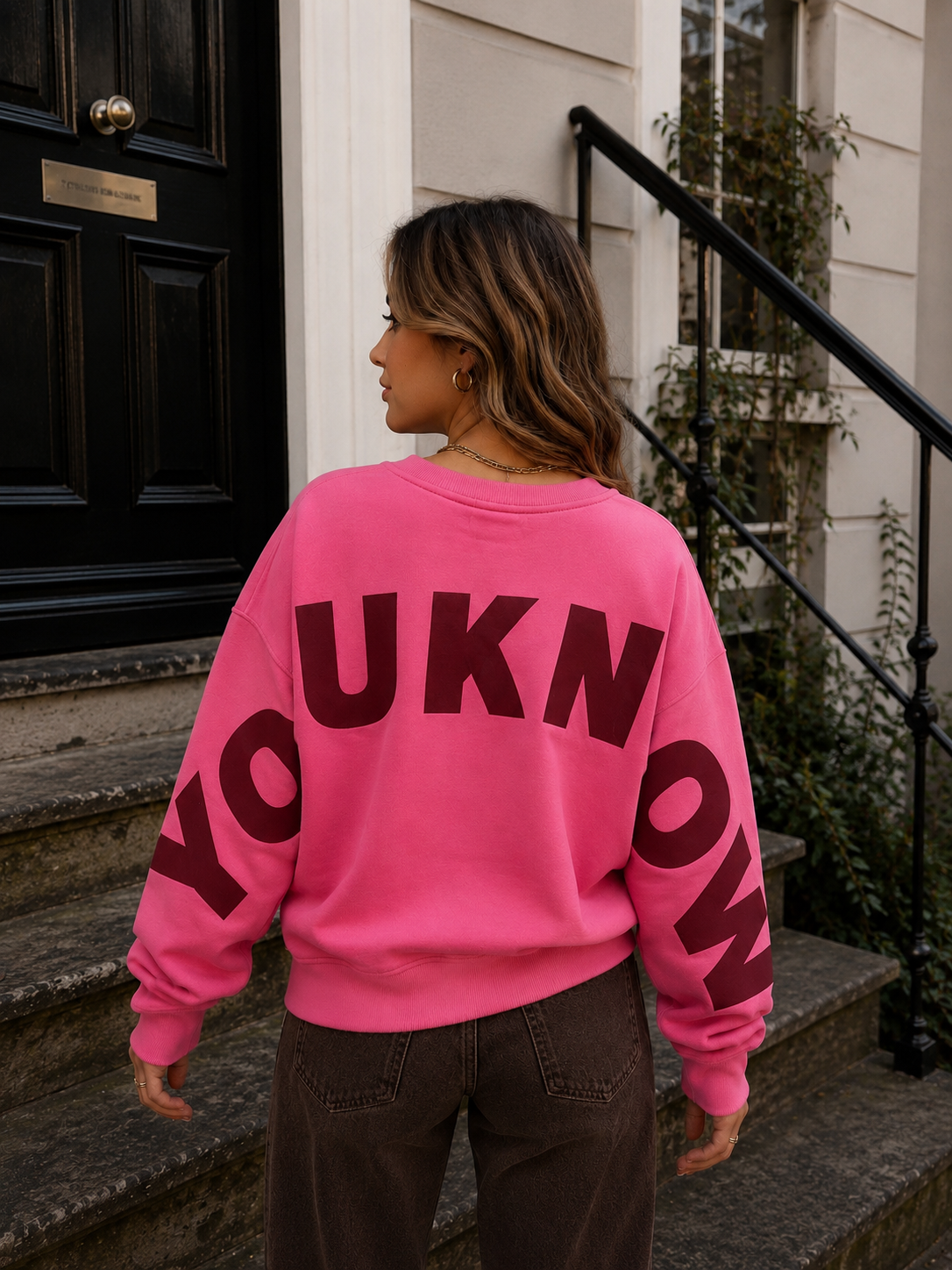 YOUKNOW Sweater (Berry Pink/Bordeau)