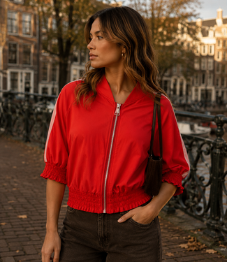 SARA Stripes Vest (Red/Pink)