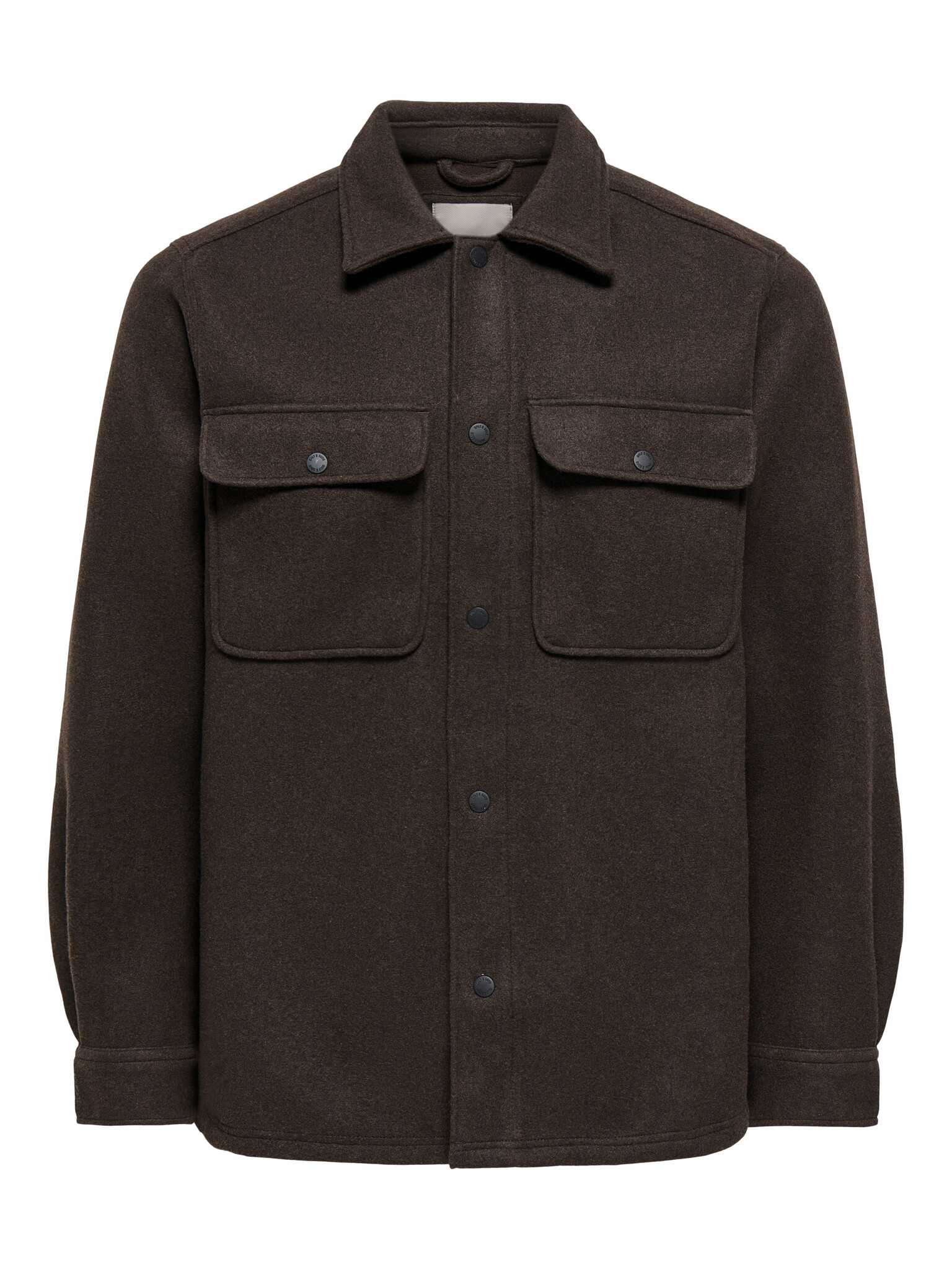 ONSASH OVR WOOLEN LOOK PKT LS SHIRT NOOS (DEMITASSE/MELANGE)