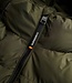 HOODED SPORTS PUFFER JACKET ARMY KHAKI