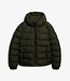 HOODED SPORTS PUFFER JACKET ARMY KHAKI