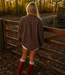 RUBY Glitter Check Shirt (Brown)