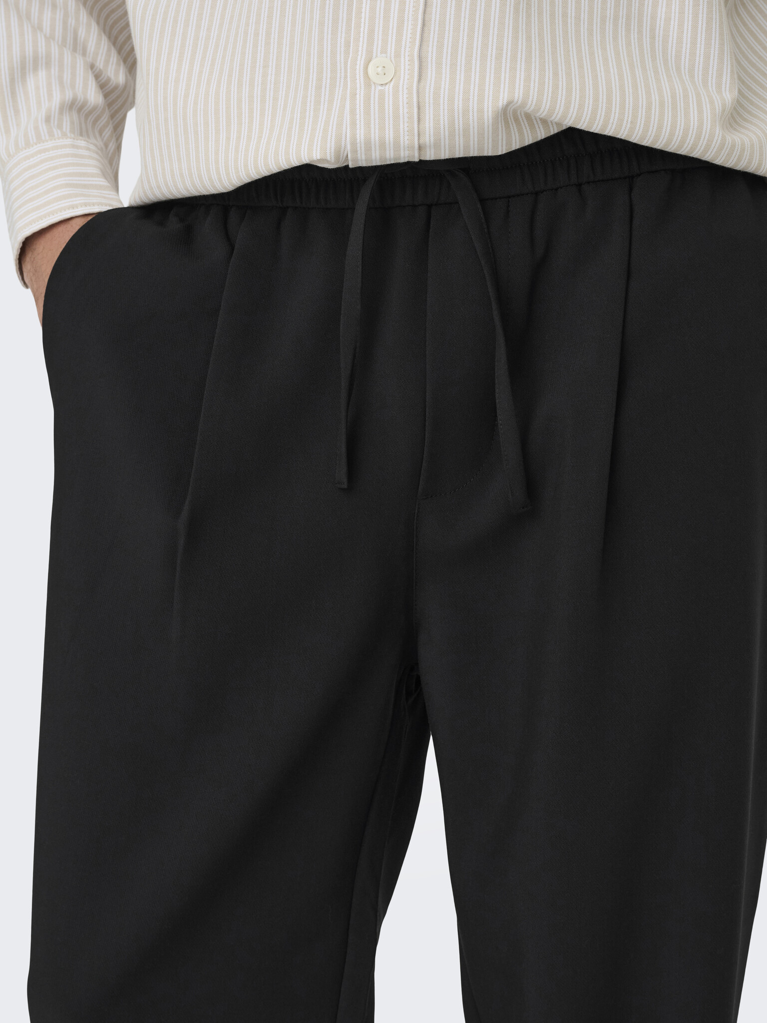ONSWILL 0292 LOOSE STRING PANT FRML NOOS (JET BLACK)
