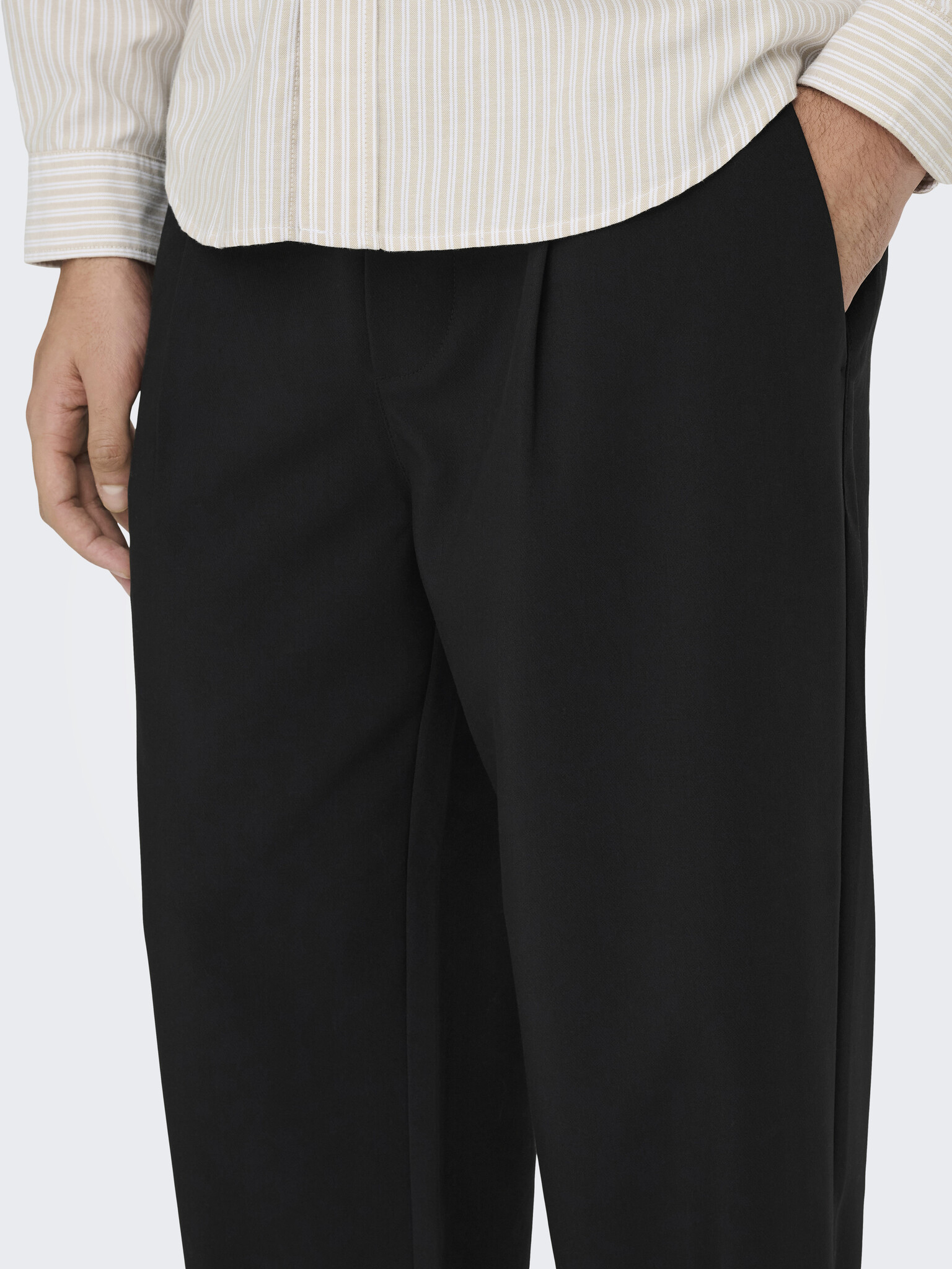 ONSWILL 0292 LOOSE STRING PANT FRML NOOS (JET BLACK)