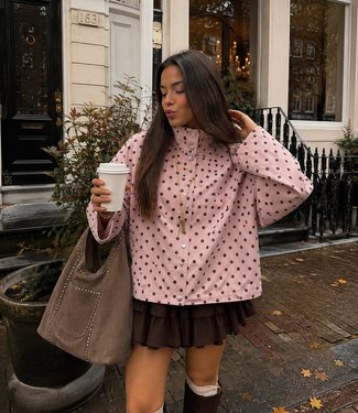 MIMI POLKA jacket (Pink/Brown)