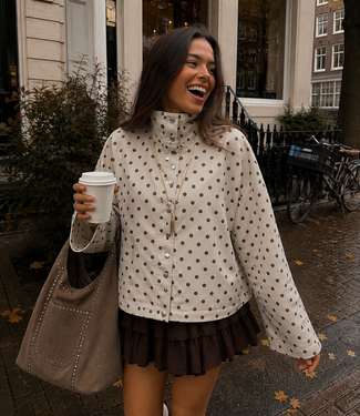 MIMI POLKA jacket (Beige/Brown)