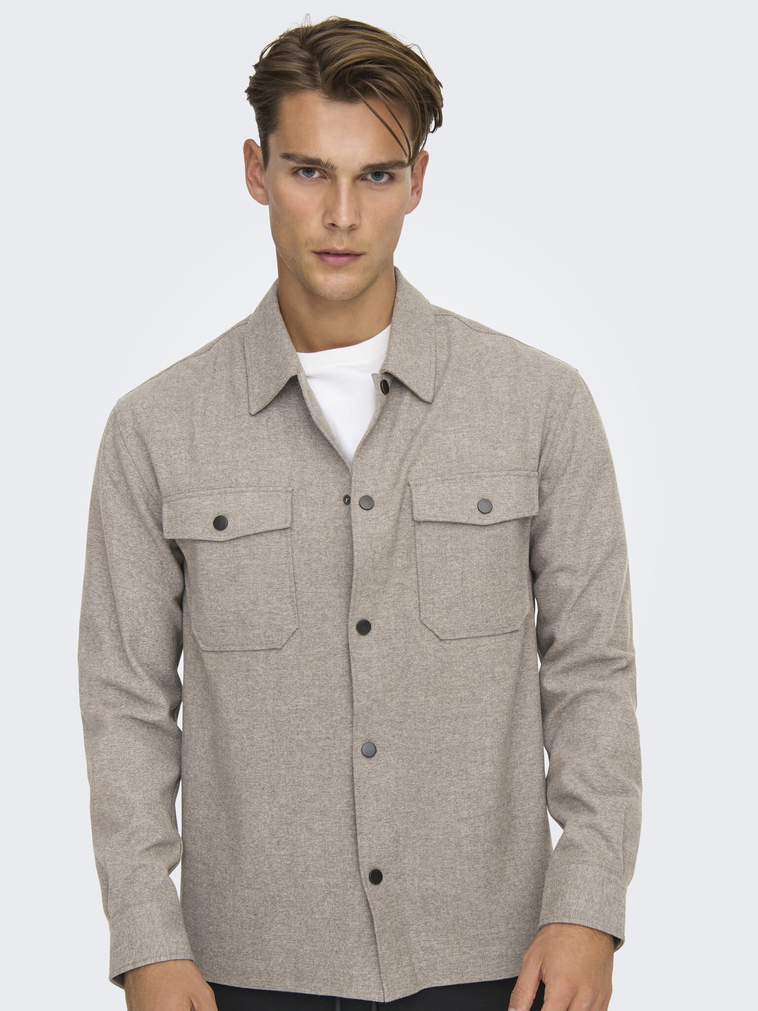 ONSMARK BRUSHED 0353 OVERSHIRT NOOS (FALCON)