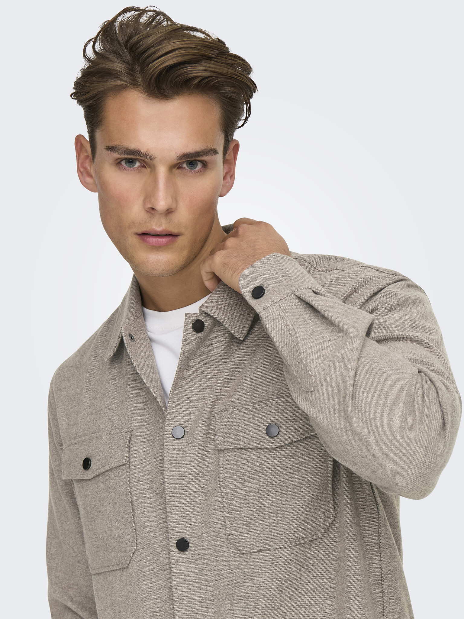 ONSMARK BRUSHED 0353 OVERSHIRT NOOS (FALCON)