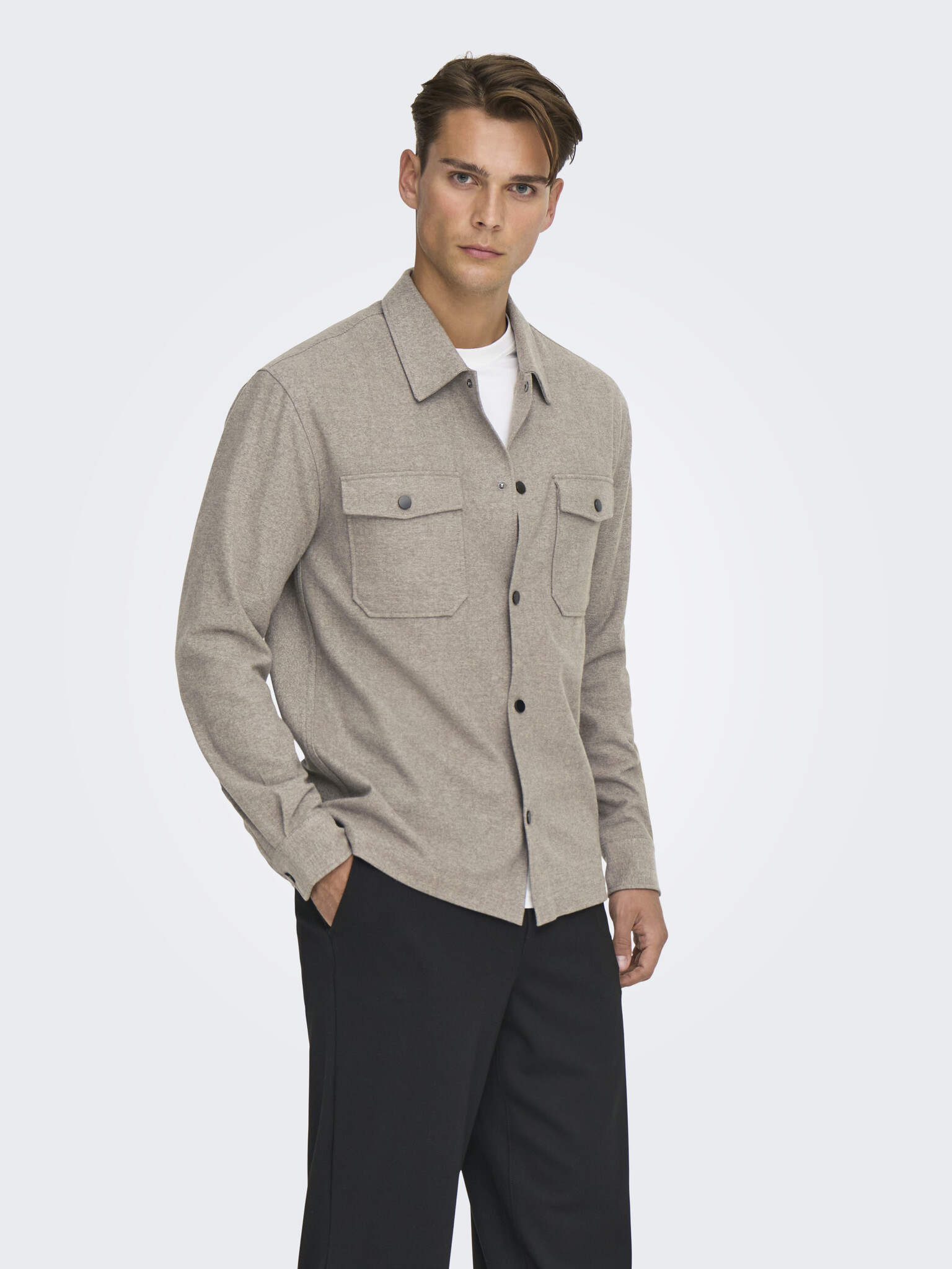 ONSMARK BRUSHED 0353 OVERSHIRT NOOS (FALCON)