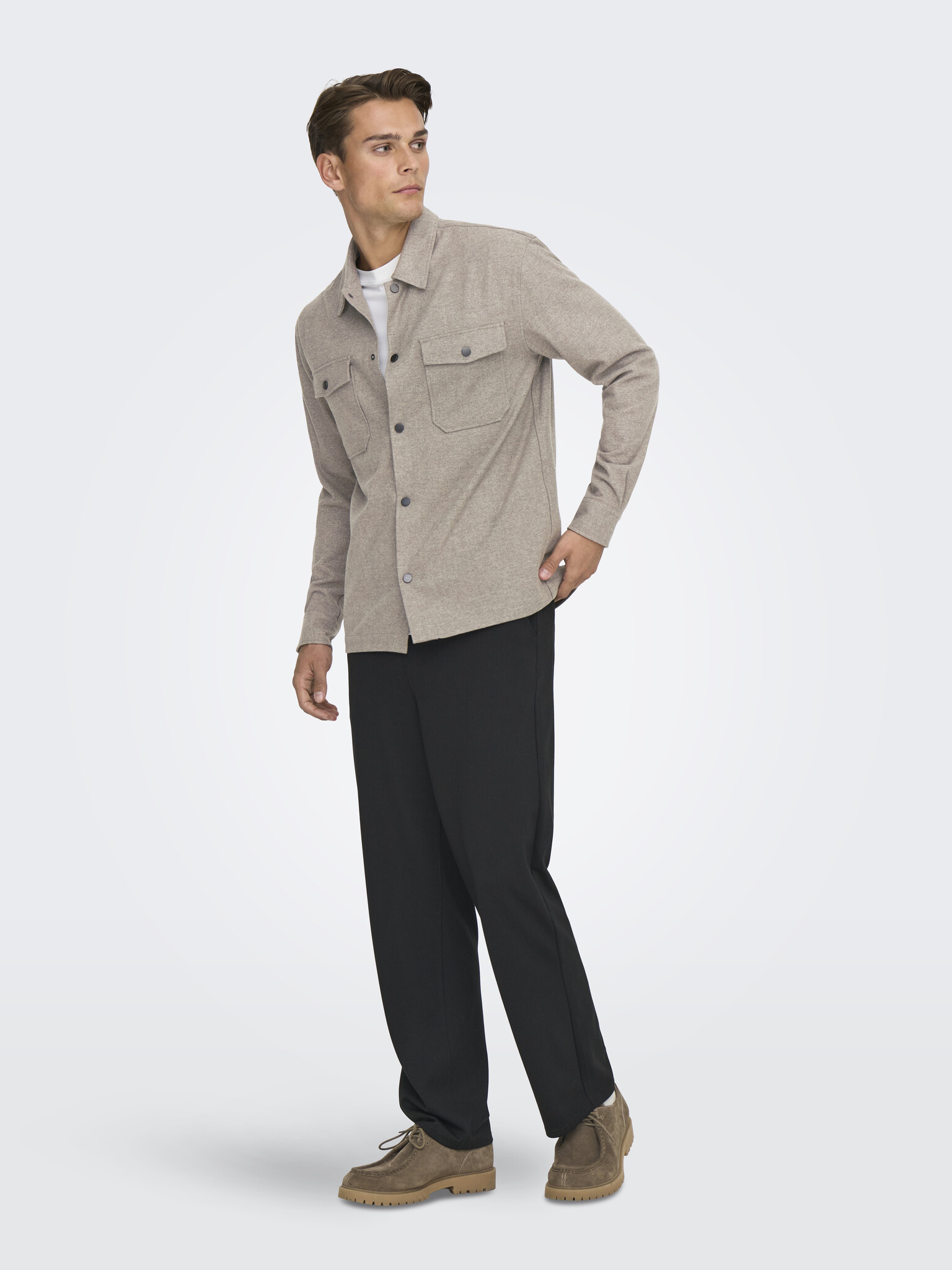 ONSMARK BRUSHED 0353 OVERSHIRT NOOS (FALCON)