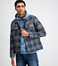 4267433 MORAR Check Trucker Overshirt (671 Mystic Blue)