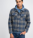 4267433 MORAR Check Trucker Overshirt (671 Mystic Blue)
