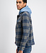 4267433 MORAR Check Trucker Overshirt (671 Mystic Blue)