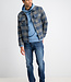 4267433 MORAR Check Trucker Overshirt (671 Mystic Blue)