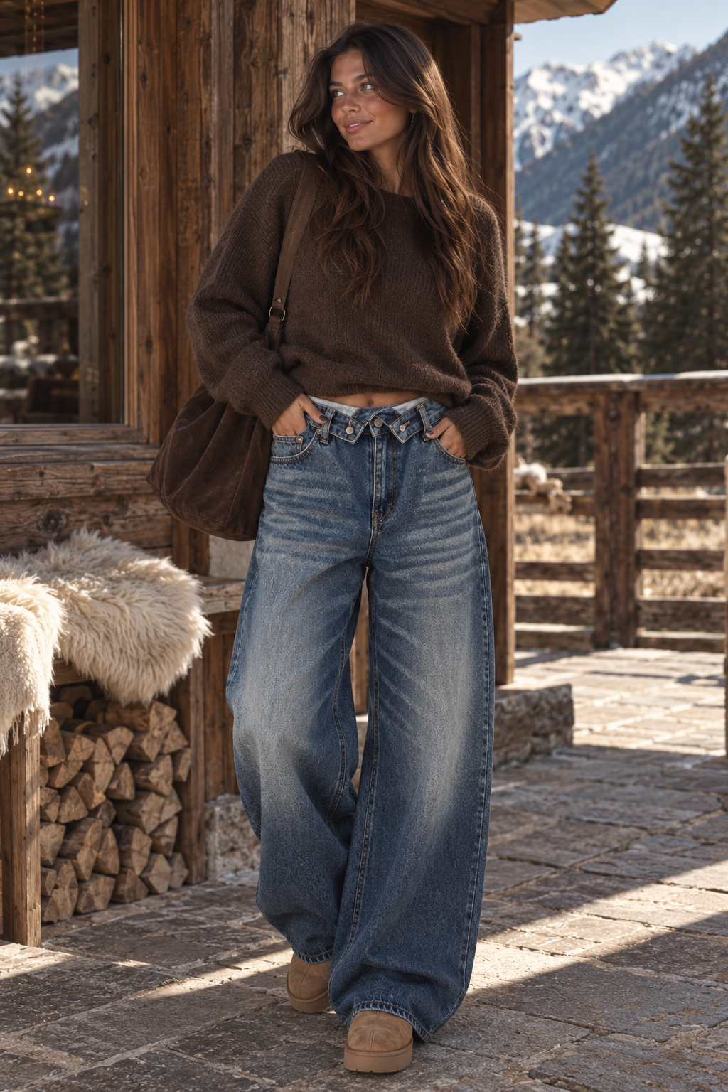 CLOVER Flip Ballon Fit (Washed Blue Denim)