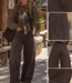 AUDREY Cargo Ballon Fit Jeans (Brown Denim)