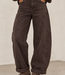 AUDREY Cargo Ballon Fit Jeans (Brown Denim)