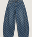 MABEL Polka Dots Ballon Fit (Blue Denim)