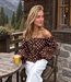 GIGI Long Sleeve Top Polkadots (Brown/White)