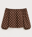 GIGI Long Sleeve Top Polkadots (Brown/White)