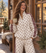 POPO Polka Dots Zip Jacket (Bordeau/Cream)