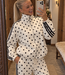 POPO Polka Dots Zip Jacket (White/Black)
