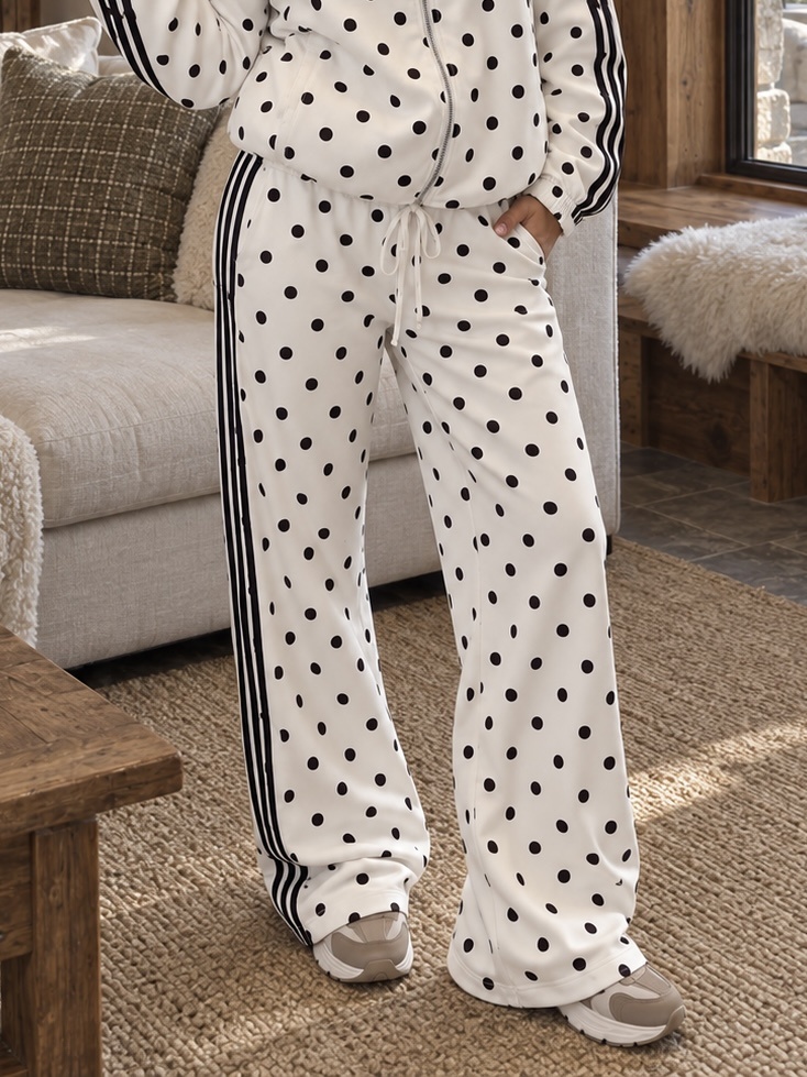 POPO Polka Dots Pants (White/Black)