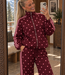 POPO Polka Dots Zip Jacket (Bordeau/Pink)