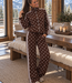 POPO Polka Dots Pants (Brown/White)