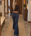 KRISSY Low Waist Flare Jeans (Medium Blue Denim)