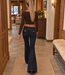 KRISSY Low Waist Flare Jeans (Raw Blue Denim)