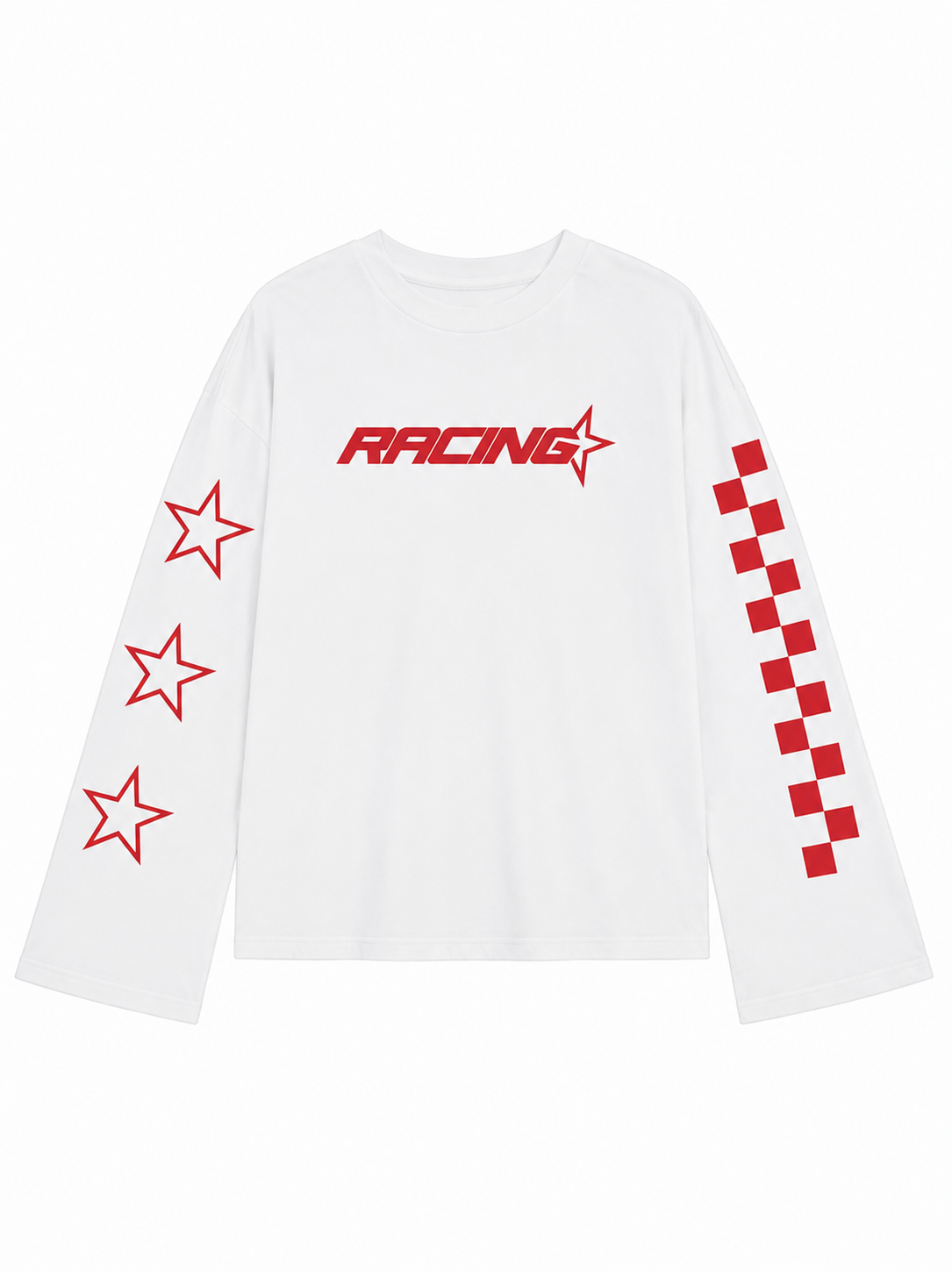 RACING Longsleeve (Off White/Red)