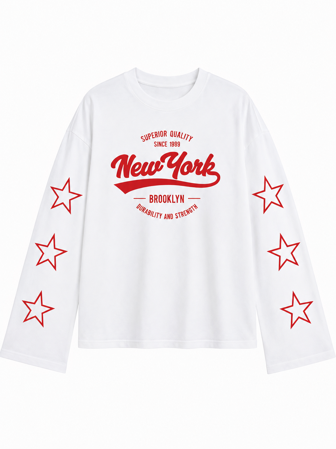 NEWYORK Longsleeve (Off White/Red)