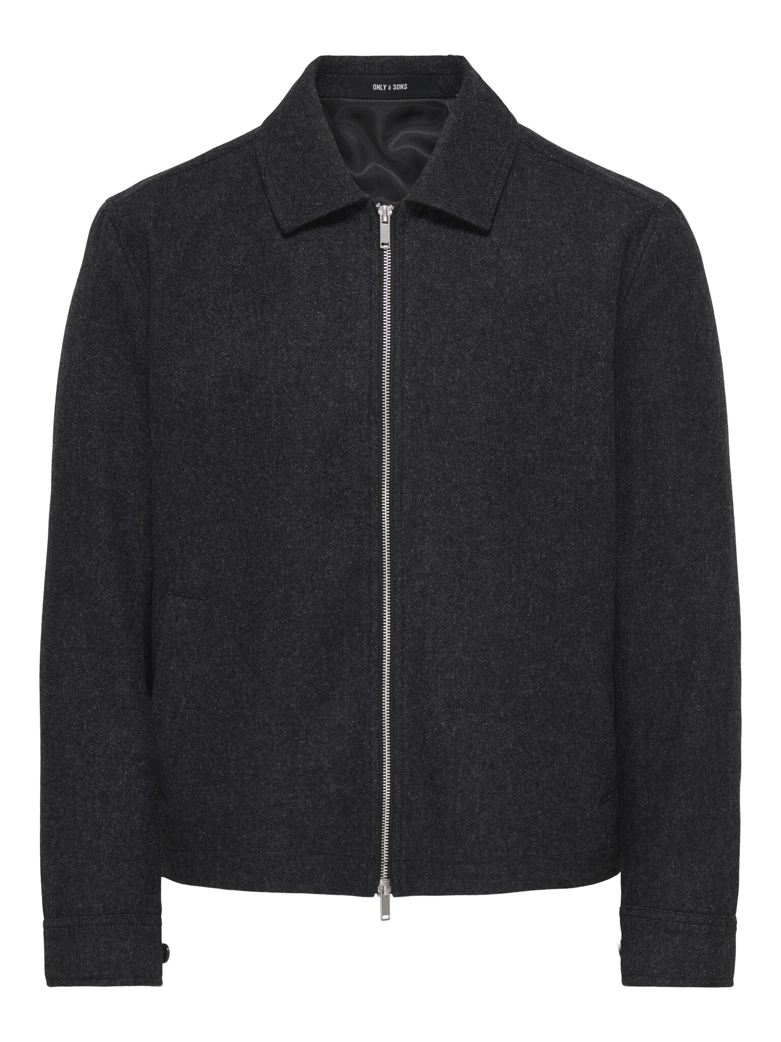 ONSOWEN WOOL JACKET OTW FRML (BLACK MELANGE/BLACK HERR)