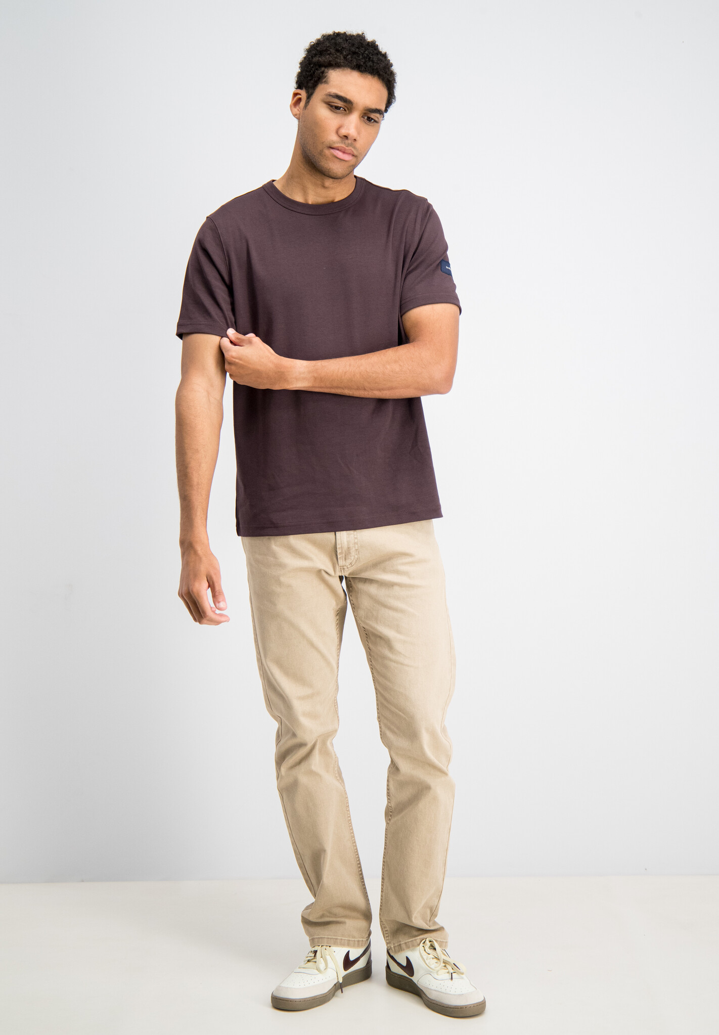 1567127 BLAZE T-SHIRT INTERLOCK HEAVY (BURNT BORDEAUX)