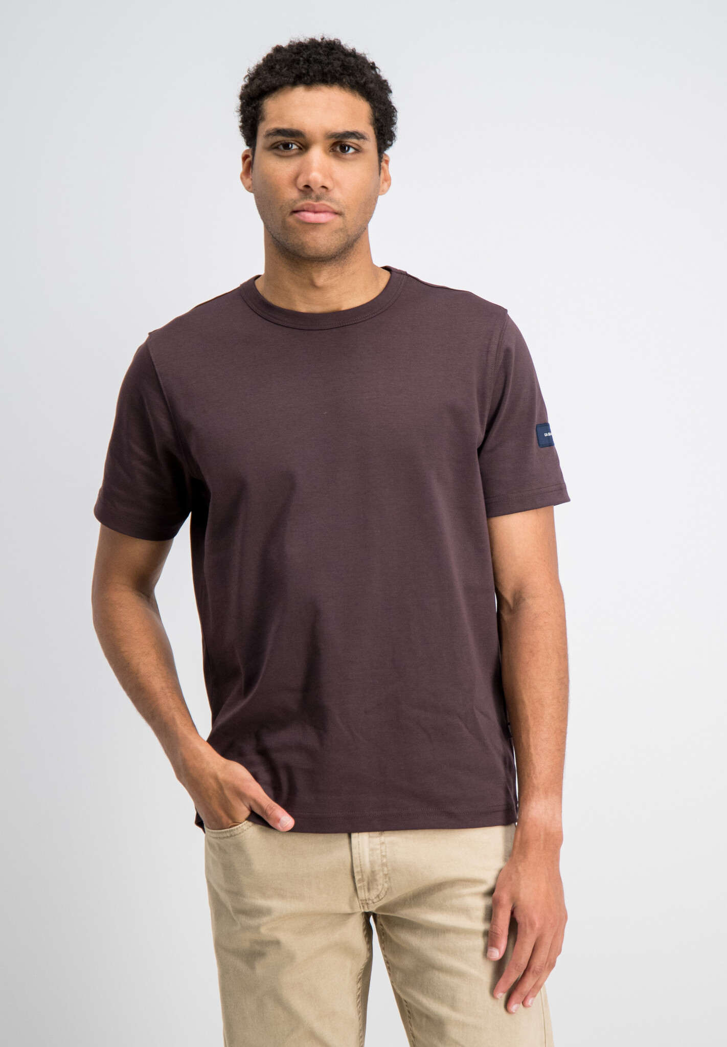 1567127 BLAZE T-SHIRT INTERLOCK HEAVY (BURNT BORDEAUX)