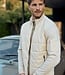 4267436 RONAN PIQUE INTERLOCK MIX CARDIGAN (COASTAL SAND )