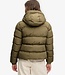 HOODED SPORTS PUFFER JACKET (Khaki)