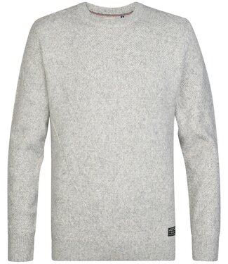 Petrol Industries M-3060-KWR237 Men Sweater (9038 Light Grey)
