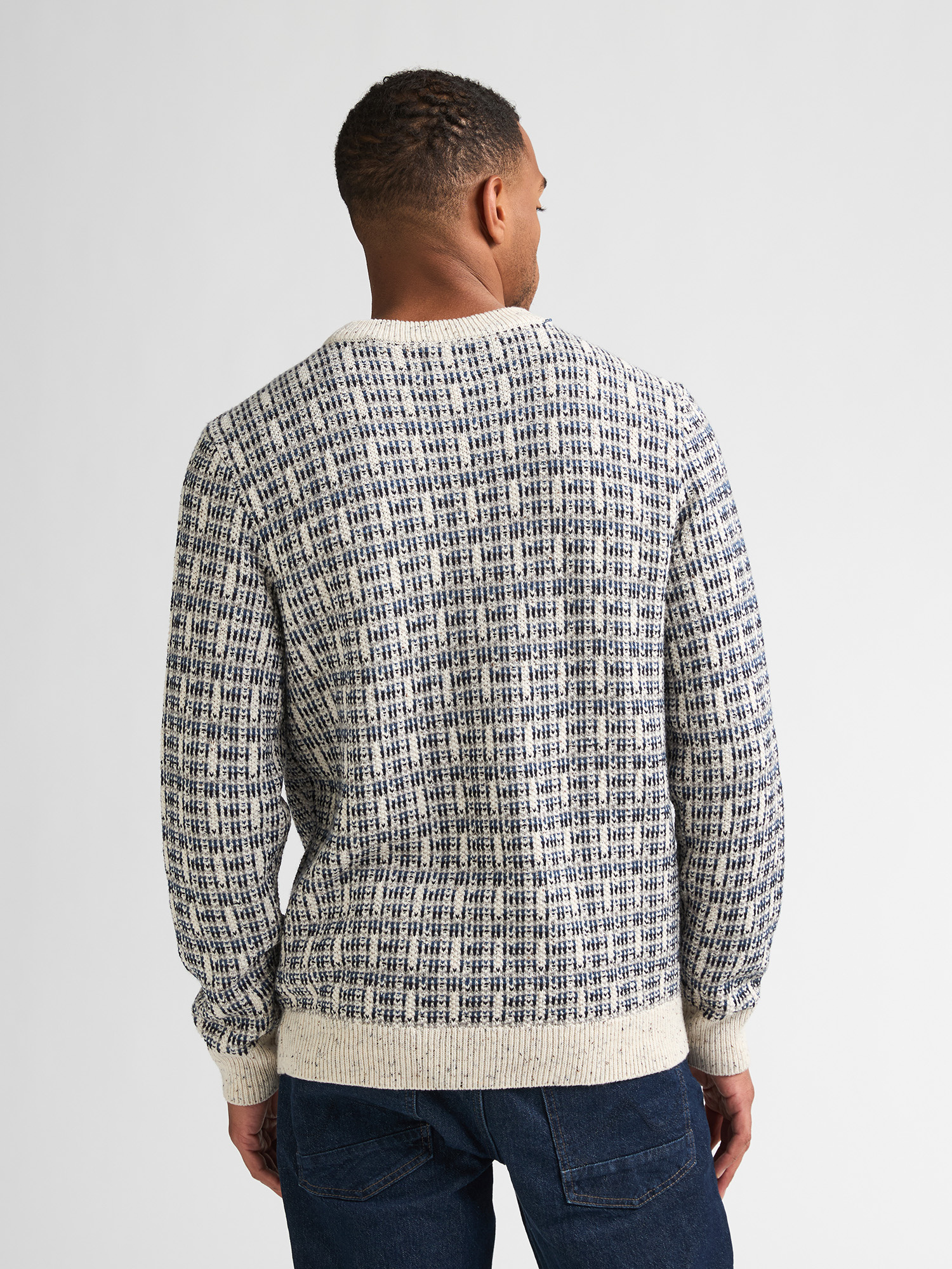 M-3060-KWR245 Men Sweater (0009 Sky Blue)