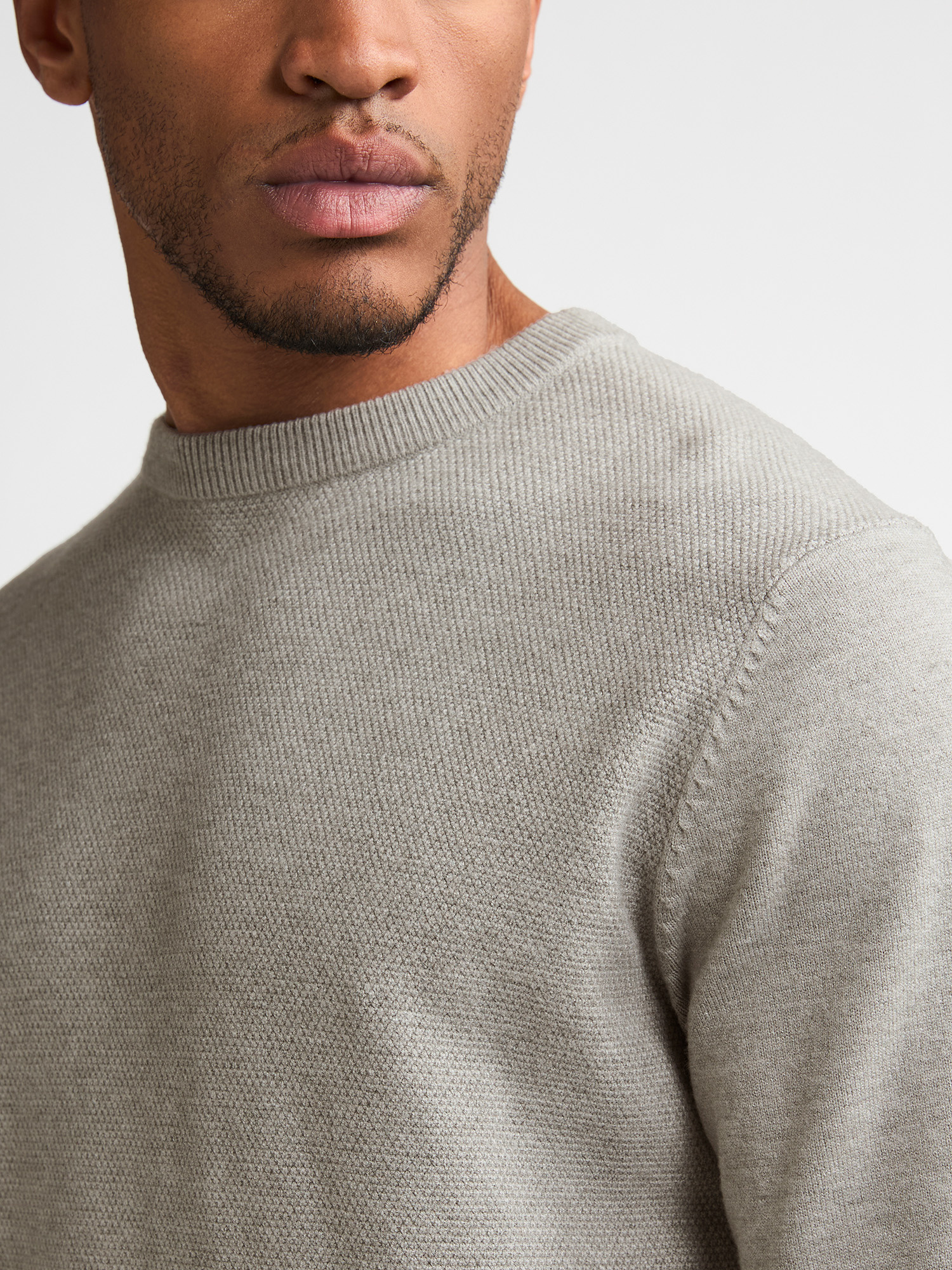 M-3060-KWR215 Men Sweater (9115 Light Green)