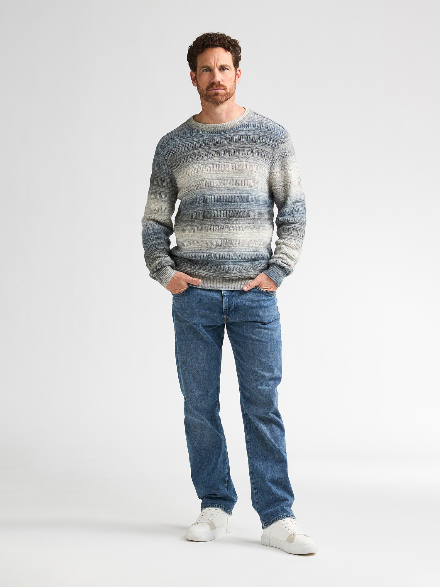 M-3060-KWR224 Men Sweater (5202 Blue Ocean)