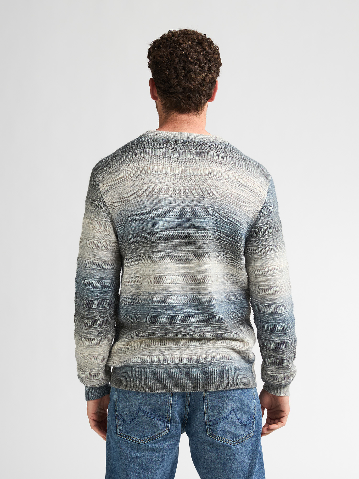 M-3060-KWR224 Men Sweater (5202 Blue Ocean)