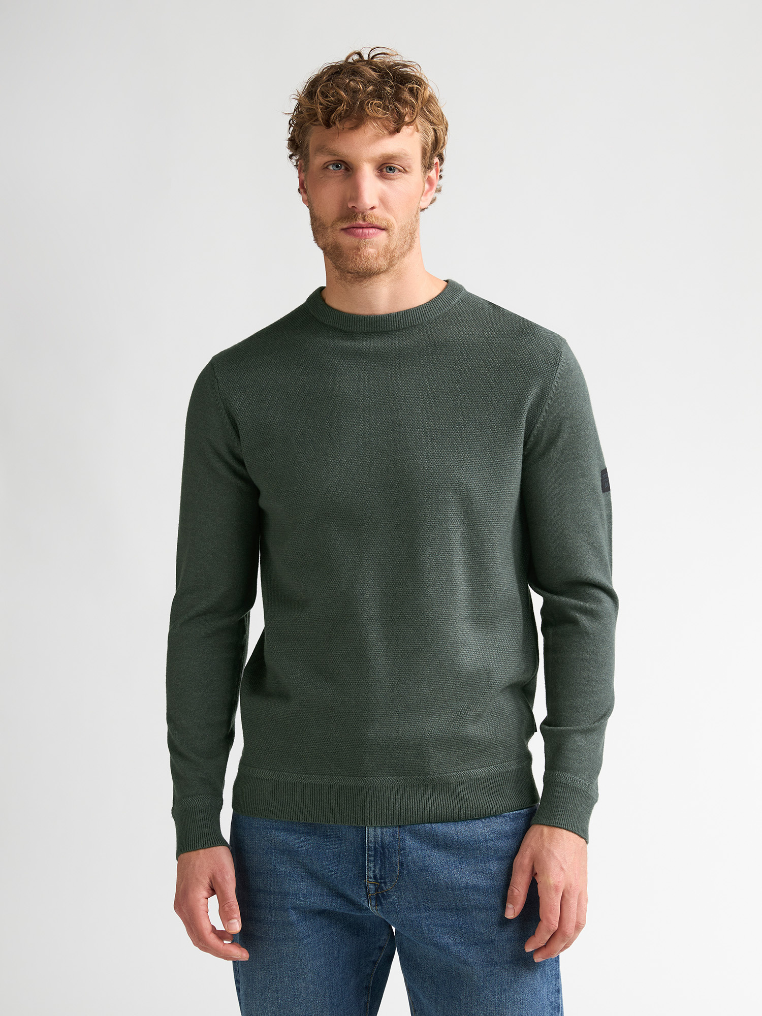 M-3060-KWR215 Men Sweater (6185 Forest Green)