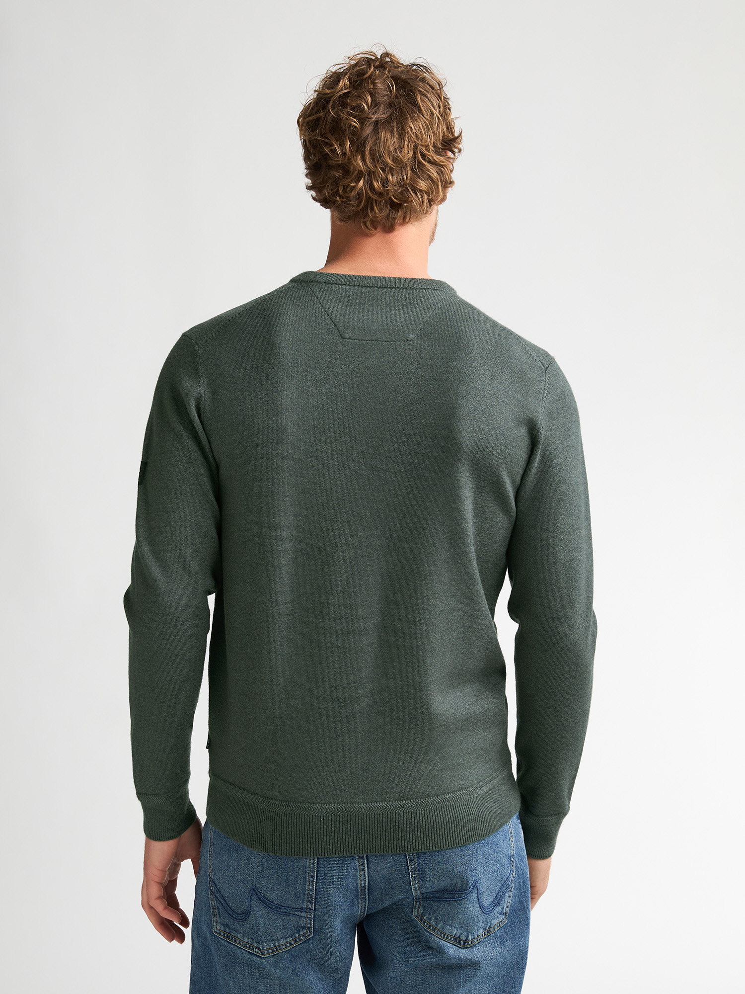 M-3060-KWR215 Men Sweater (6185 Forest Green)