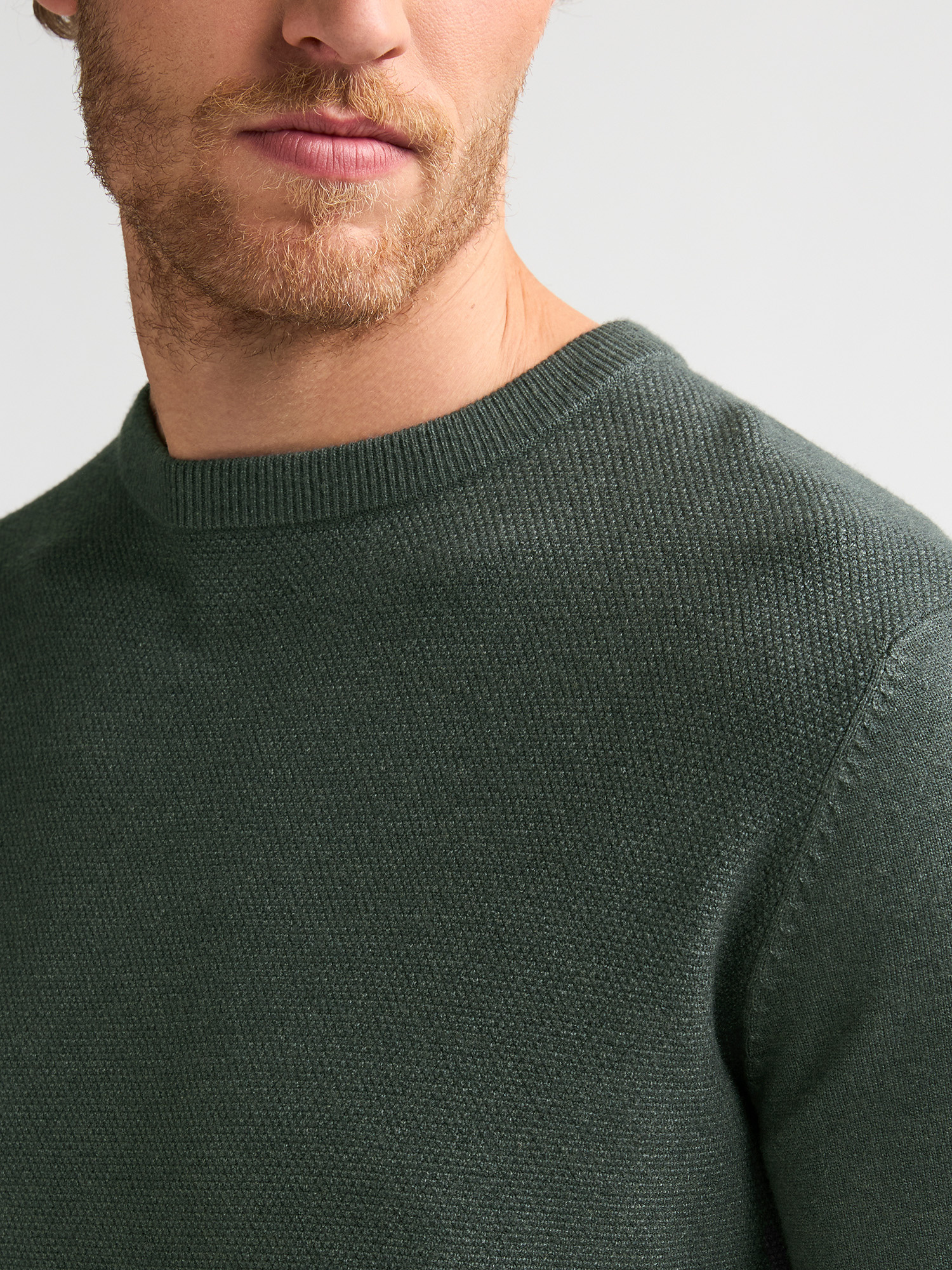 M-3060-KWR215 Men Sweater (6185 Forest Green)
