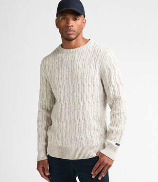 Petrol Industries M-3060-KWR237 Men Knit Pullover (0009 Cream)